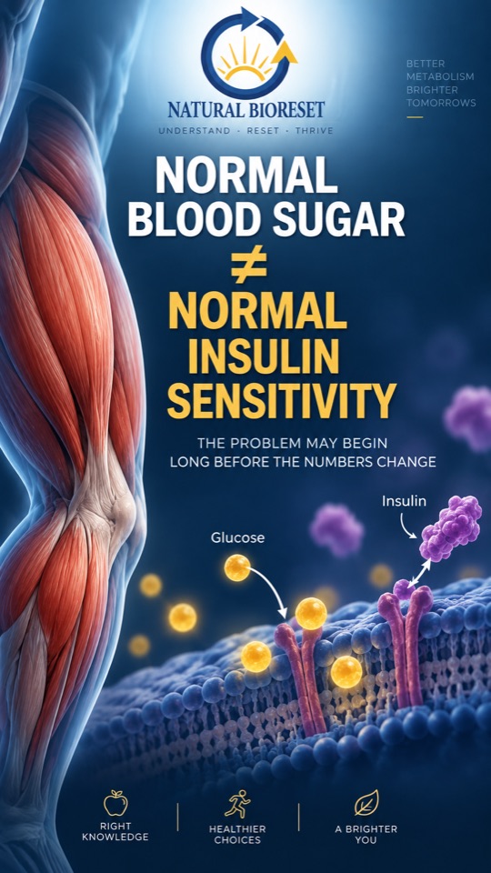 Normal blood sugar does not mean normal insulin sensitivity